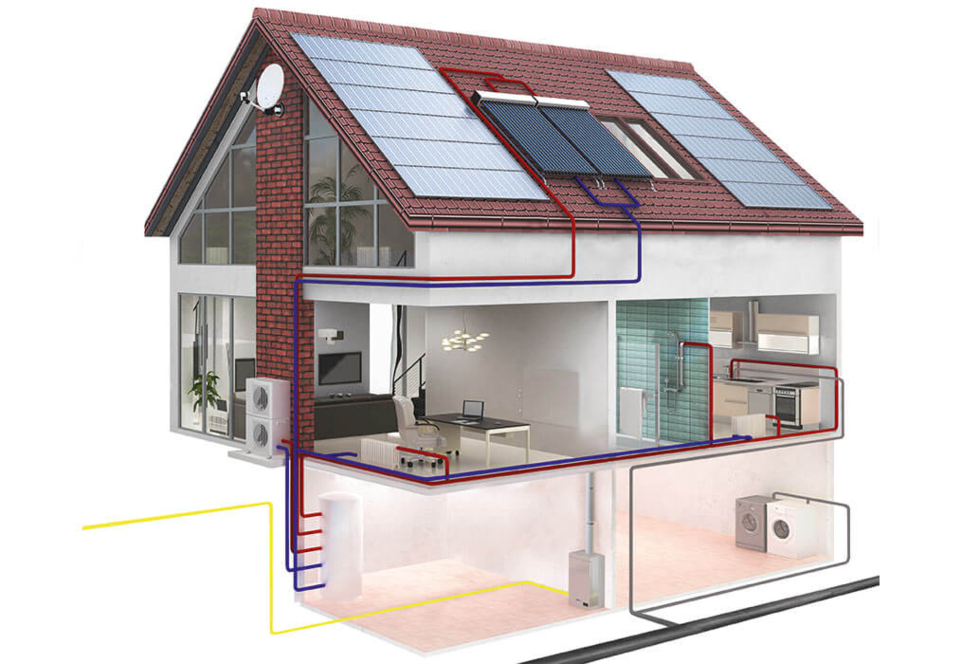 Обогрев технологии. Энергосберегающие технологии отопление. Отопление солнечными батареями в частном доме. Энергоэффективный дом проекты. Солнечные батареи в экодоме.